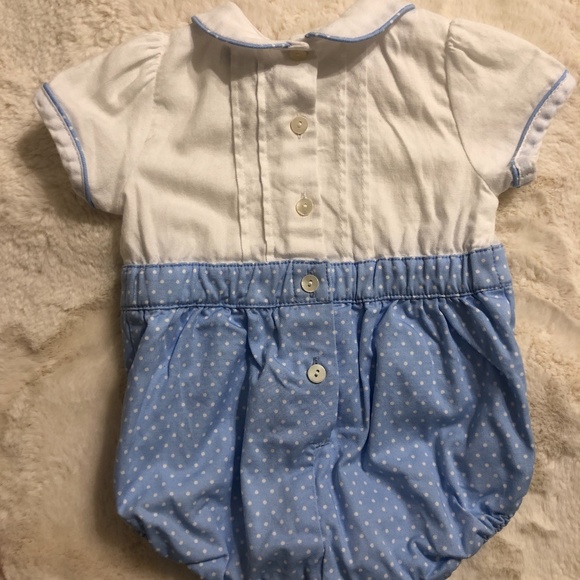 Dulces White and Blue Romper Size 3-6 Months - Picture 5 of 8